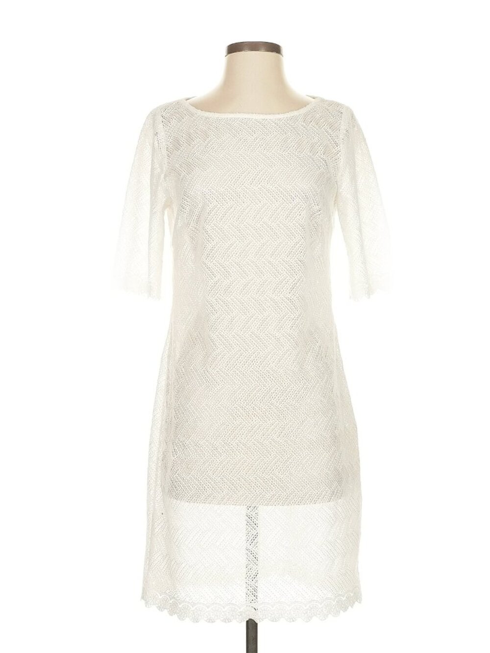Trina Turk White Lace Cocktail Dress Overlay – Size 4